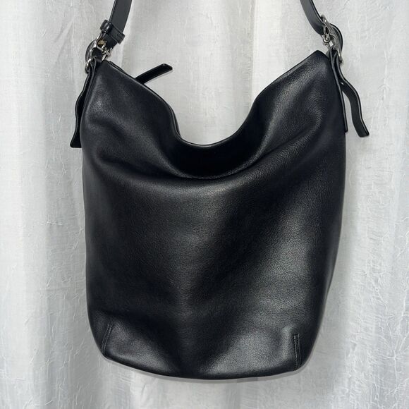 Coach 9151 Legacy Vintage Bucket Shoulder Hobo Bag Black Leather - Picture 2 of 11